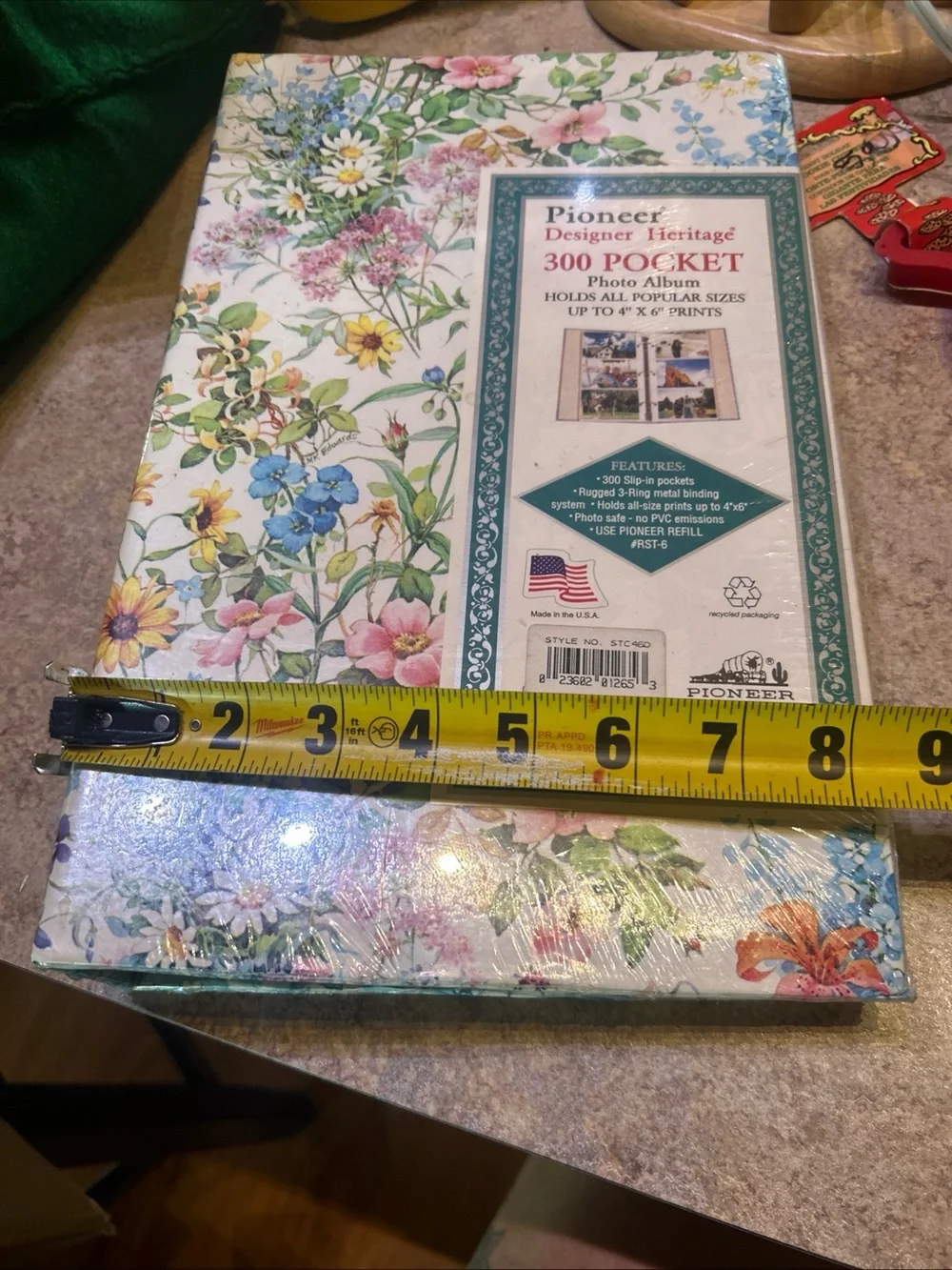 Pioneer 300 Pocket Floral Photo Album - Pastel Multicolor-New Old Stock